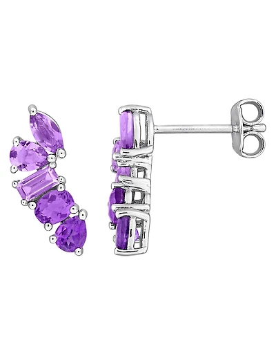 Macy's Citrine (1-3/8 ct. t.w.) Earrings 18k Gold Flash Plated Sterling Silver (Also Available Amethyst)