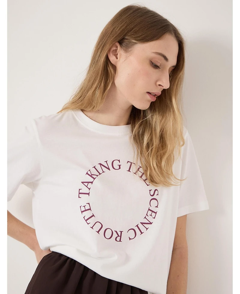 Hush Women's Taking The Scenic Route Graphic T-shirt