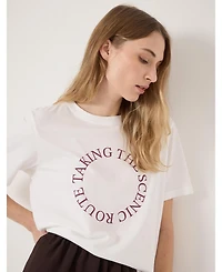 Hush Women's Taking The Scenic Route Graphic T-shirt