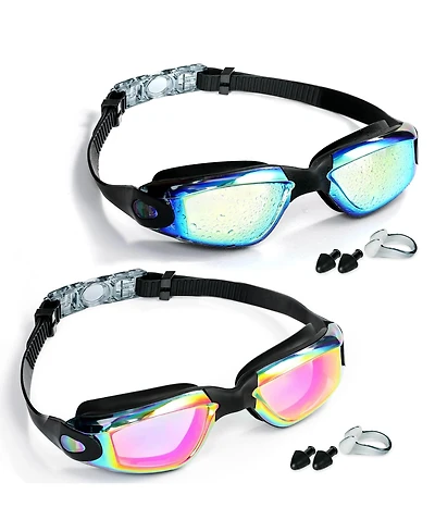 Gnuadz Swim Goggles Anti Fog No Leaking Adult Women Men 2 Pack
