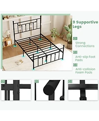 Slickblue Metal Bed Frame with Headboard