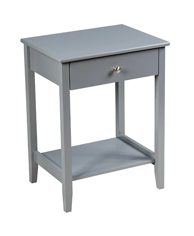 Sugift Wooden Nightstand End Table with Storage and Display