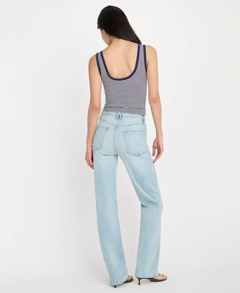 Good American Women's Soft Tech True Straight Jeans