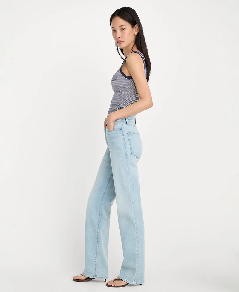 Good American Women's Soft Tech True Straight Jeans