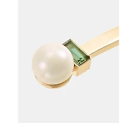 Lauren Ralph Lauren Baguette Stone & Imitation Pearl Cuff Bracelet