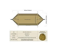 Naturehike 3 in 1 ultralight hammock with mosquito net and sun shelter, 200 kg load capacity perfect for camping and hiking.