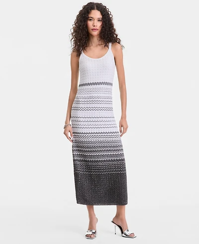 I.n.c. International Concepts Women's Ombre Stripe Sweater Dress, Macy's Exclusive