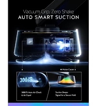 Lisen Electric Suction Car Phone Mount, Magnetic Vacuum Holder with Auto Lock, Adjustable Dashboard and Windshield Mount for iPhone, Samsung