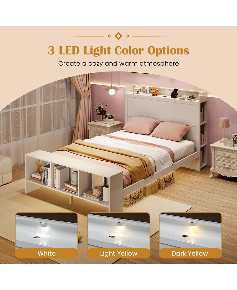 Slickblue Bed Frame with Led Lights