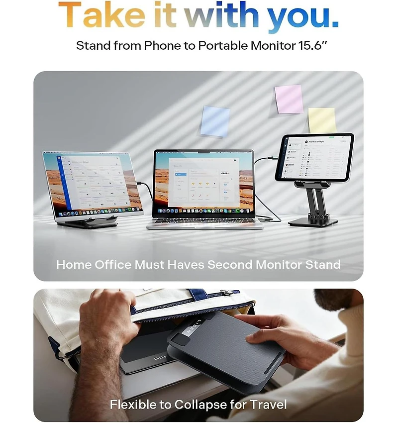 Lisen Adjustable iPad Stand for Desk, Aluminum Tablet Holder with Angle Adjustment, Foldable Design, Compatible with iPad, Tablet, Kindle