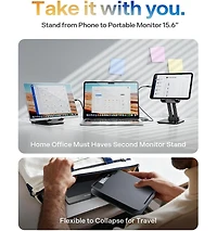 Lisen Adjustable iPad Stand for Desk, Aluminum Tablet Holder with Angle Adjustment, Foldable Design, Compatible with iPad, Tablet, Kindle