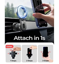 Lisen MagSafe Car Mount for Air Vent, 22 N52 Magnetic Phone Holder, Hands-Free Dashboard Driving Mount for iPhone 17/16/15/14/13, Gps