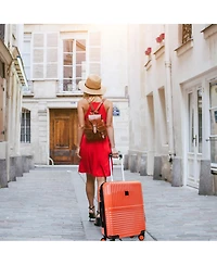 World Traveler Dejuno Tonal 20-Inch Carry-On Polycarbonate Luggage