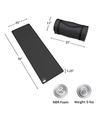 Gnuadz Foam Sleeping Pad Camping Waterproof Carry Straps Outdoor Recreation Gear