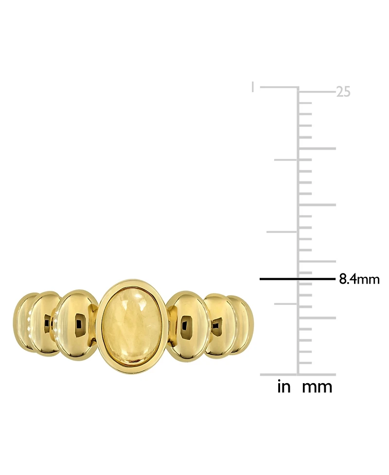 Macy's Citrine (3/4 ct. t.w.) Ring 18k Gold Flash Plated Sterling Silver