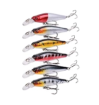 Gnuadz Fishing Lures Kit Minnow Popper Crank Baits Hooks