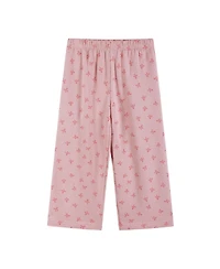 Andy & Evan Toddler Girls Toddler/Child Bow Print Knit Seersucker Top and Pant Set