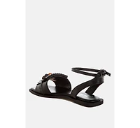 London Rag Womens Morgine Beaded Flat Sandals
