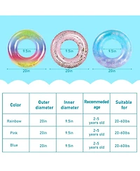 Gnuadz 3 Pack 20" Pool Floats Inflatable Swim Rings Children's and adult toys