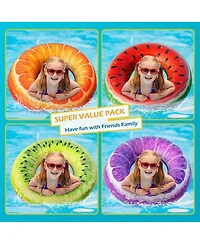 Gnuadz Pack Inflatable Pool Floats Fruit Swim Rings Adults Kids