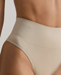 Lauren Ralph Women's Ribbed Elastic Waist Thongs