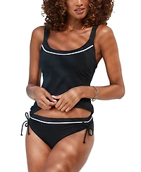 Lascana Women's Two-Tone Underwire Tankini Swimsuit Top