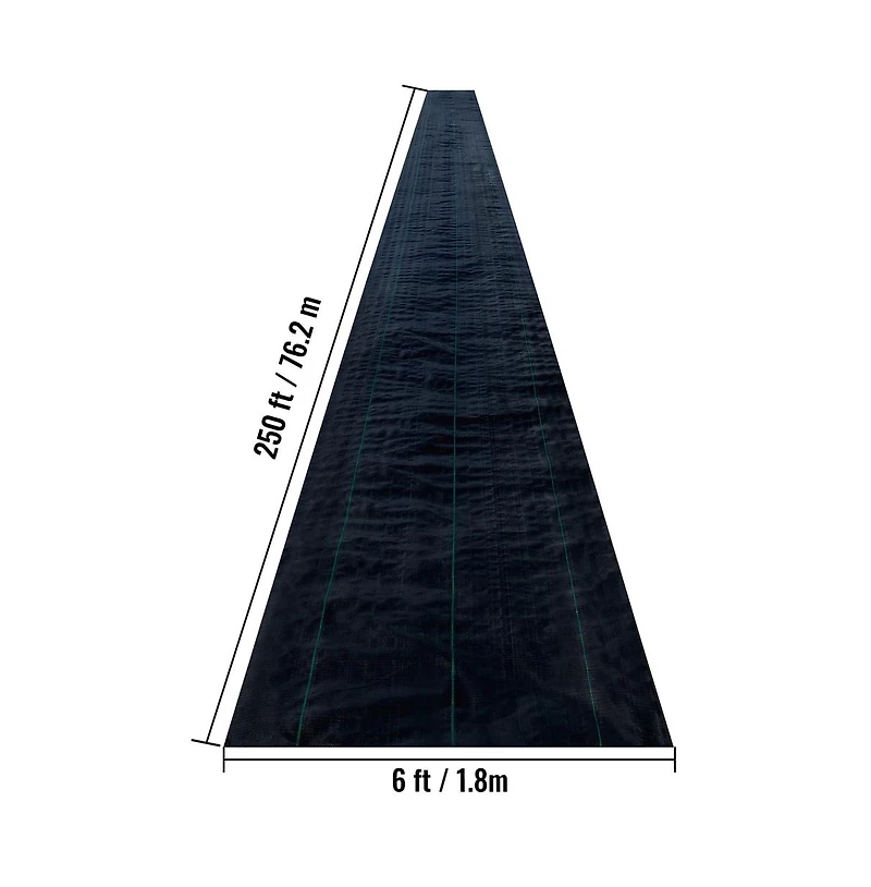Sugift Woven Weed Barrier Landscape Fabric 4.1 oz 20 Year Premium Garden Mat
