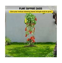 Sugift Square Tomato Cages 5 Pack Heavy Duty Plant Support