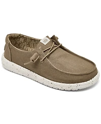 Hey Dude Women's Wendy Stretch Canvas Casual Moccasin from Finish Line