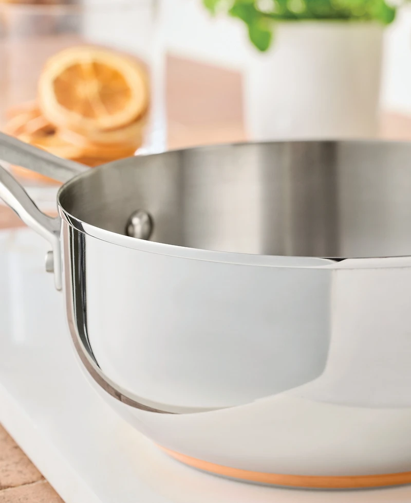 Anolon Nouvelle Copper Stainless Steel 2.5-Quart Covered Saucier, Macy's Exclusive