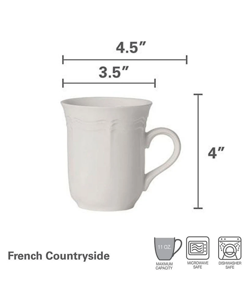 Mikasa French Countryside Mugs, Set of 4