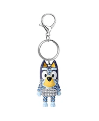 Bluey Bag Charm Pave Crystal, Official License Charm Keychain with Lobster Clip