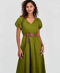 Anne Klein Women's Belted Midi Dress