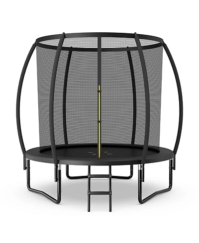 Gymax 12FT Recreational Trampoline w/ Ladder Enclosure Net Safety Pad Outdoor