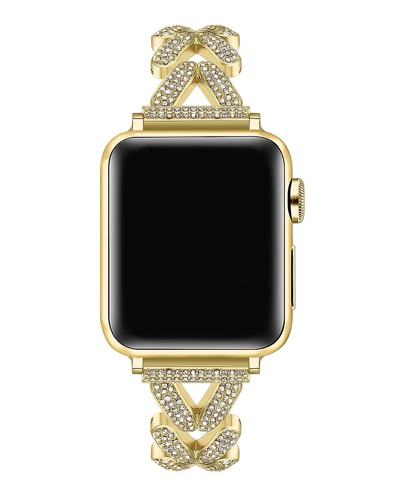 Posh Tech Valentina Stainless Steel and Rhinestone Band for Apple Watch