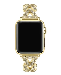 Posh Tech Valentina Stainless Steel and Rhinestone Band for Apple Watch