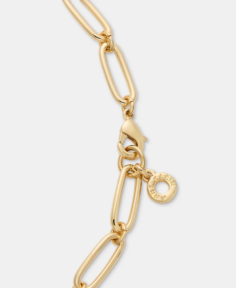 Anne Klein Gold-Tone Stone Beaded Strandage Necklace
