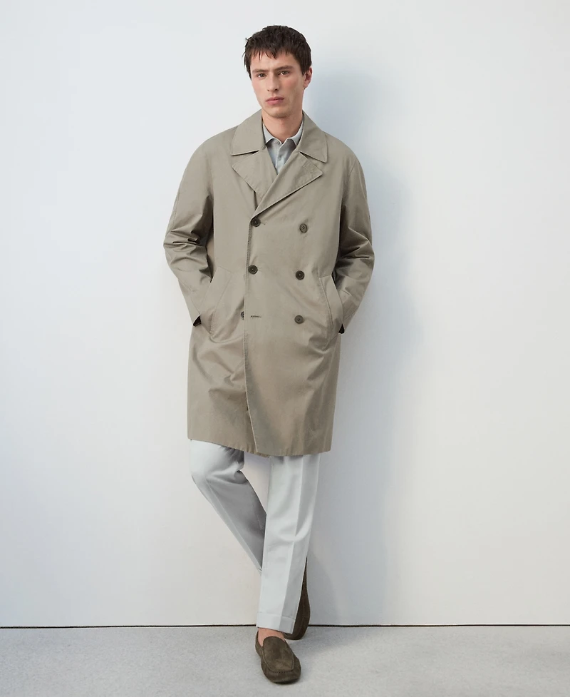Mango Men's Regular-Fit Trench Coat