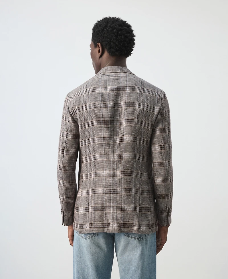 Mango Men's Prince Of Wales Check Blazer