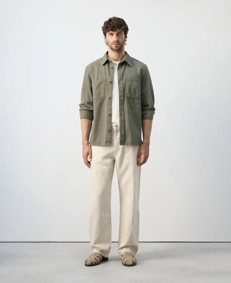 Mango Men's Pockets Overshirt