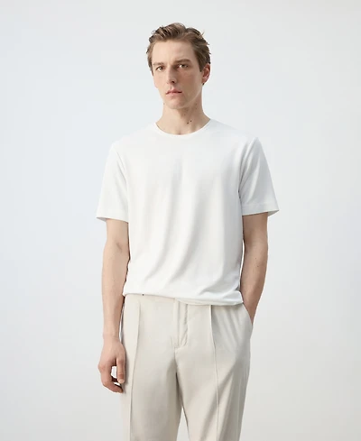Mango Men's Slim-Fit Short-Sleeved T-Shirt