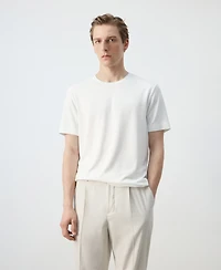 Mango Men's Slim-Fit Short-Sleeved T-Shirt