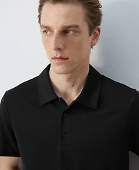 Mango Men's Fine-Knit Polo Shirt
