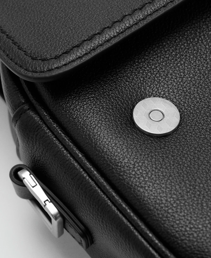 Mango Men's Leather Strap Bag