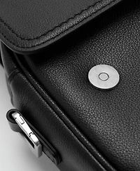 Mango Men's Leather Strap Bag