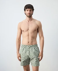 Mango Men's Drawstring Printed Swimsuit