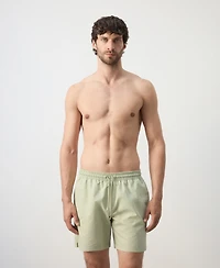 Mango Men's Seersucker Swimming Trunks