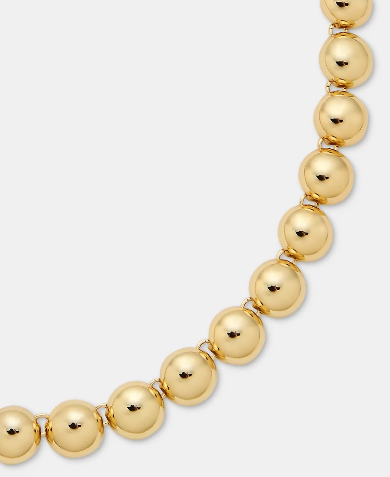 Anne Klein Gold-Tone Half Dome Collar Necklace