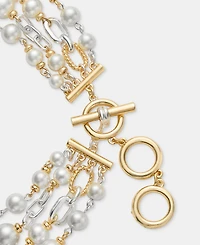 Anne Klein Imitation Pearl Layered Statement Necklace, 16" + 3" extender