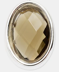 Anne Klein Silver-Tone Stone Drop Earrings
